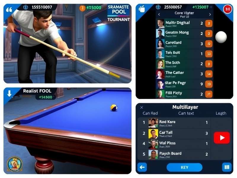 Namaste Pool Conqueror tournament screen showing competitive leaderboard